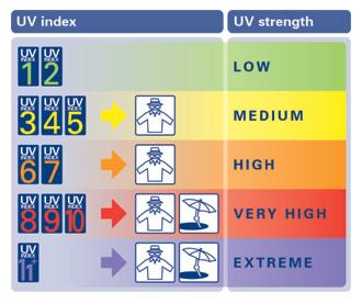 UV Index Legend